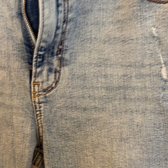 Abercrombie & Fitch size 30 / 10 Light Blue Wide Leg Jeans the flare ultra high - Picture 3 of 7